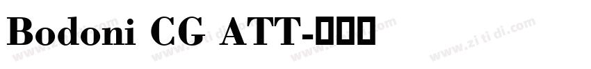 Bodoni CG ATT字体转换